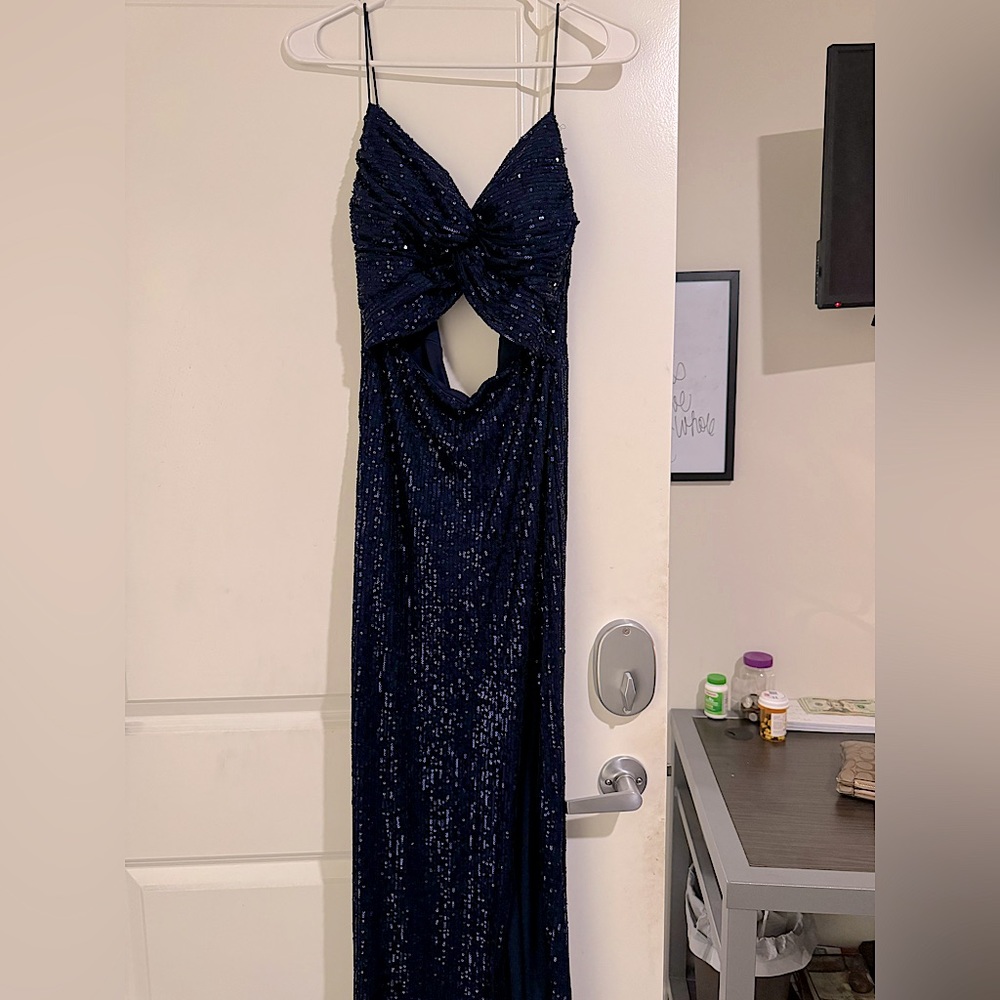 Sparkly Navy Blue formal dress